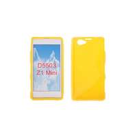 Sony Sony Xperia Z1 Mini D5503, Szilikon tok, S-Case, sárga