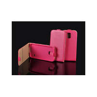 Apple Apple iPhone 4, Lefele nyíló flip tok, rózsaszín