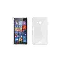 Microsoft Microsoft Lumia 535, Szilikon tok, S-Case, átlátszó