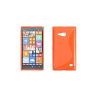 Nokia Nokia Lumia 730/735, Szilikon tok, S-Case, narancs