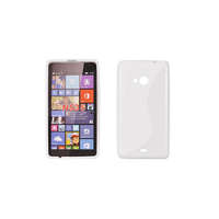 Microsoft Microsoft Lumia 535, Szilikon tok, S-Case, fehér