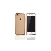 Apple Apple iPhone 4/4S, Szilikon tok, Clear, arany