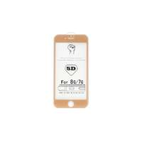 Apple Apple iPhone 7/8/SE 2020, Kijelzővédő fólia, (ütésálló) Full Glue 5D, arany