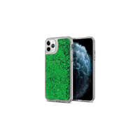 Apple Apple iPhone 12 Pro Max, Szilikon tok, Liquid (Csillámos), zöld