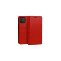 Samsung Samsung A155 Galaxy A15 4G/5G, Oldalra nyíló flip tok, Book Special (valódi olasz bőr), piros