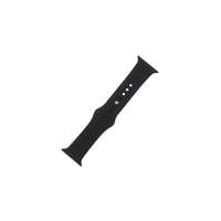 Apple Apple Watch S/M 42/44/45mm, szilikon óraszíj, fekete