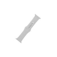 Apple Apple Watch S/M 38/40/41 mm, szilikon óraszíj, fehér (csont színű)