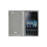 Sony Sony Xperia Miro ST23i, Szilikon tok, S-Case, átlátszó