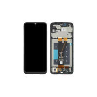 Samsung Samsung A146P Galaxy A14 5G, LCD kijelző érintőplexivel és előlapkerettel, fekete (Service Pack)