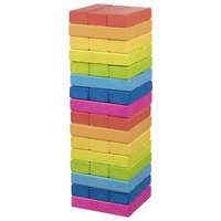 GOKI Jenga fa ügyességi játék, szivárvány