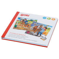 GOKI Mágneses puzzle könyv, lovaglás