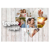 Egyedi fényképes puzzle 35dbos - Anyáknapja- Szív