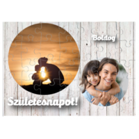 Egyedi fényképes puzzle 35dbos - Születésnap- Szív