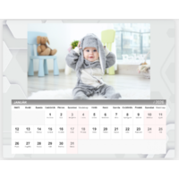 Fényképes naptár Asztali 20x16 - GreyCube