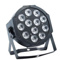 FTS FTS LED 12x12W RGBW Par Lámpa – Profi Színpadi Világítás, DMX Vezérlés, Színes Fényhatások