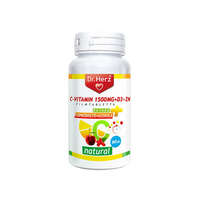 Dr. Herz DR Herz C-vitamin 1500mg+D3+Zn csipkebogyóval acerolával 60db