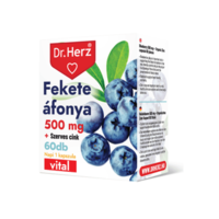 Dr. Herz Dr.Herz Fekete Áfonya 500 mg + Szerves Cink 60 db kapszula