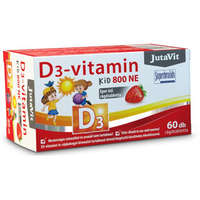 Jutavit JutaVit D3-vitamin 800-NE KID eper ízű rágótabletta 60db
