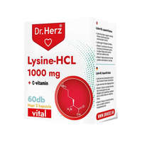Dr. Herz Dr Herz Lysine-HCL + C-vitamin 60 db kapszula