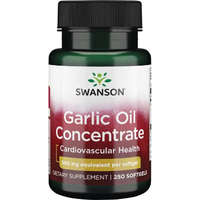 Swanson Swanson Garlic Oil Cocentrate (Fokhagyma olaj koncentrátum) 500mg 250 kapszula