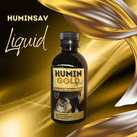 ElitePet HUMIN GOLD Liquid 100ml fecskendővel azonnal hat, 100%-ban felszívódik