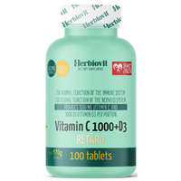 Herbiovit Herbiovit Vitamin C1000+D3 Retard 100 tabletta