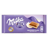  Milka Alpenmilch-creme Alpesi tejcsokoládé tejes krémtöltelékkel 100 g