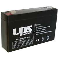 UPS UPS 6V 7Ah 6V 7Ah, zselés, ólom akkumulátor, gondozásmentes, 151x34x98.5mm, 1.05kg.