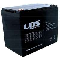 UPS UPS 12V 75Ah zselés, ólom akkumulátor, gondozásmentes, 259x168x208mm, 25kg.