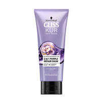 Henkel Gliss hamvasító 2:1-ben hajpakolás Purple Repair Mask 200ml