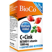 BioCo BioCo C+Cink Retard C-vitamin 1000mg + szerves cink 100db filmtabletta