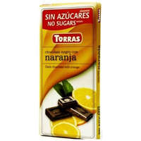 Torras Torras Narancsos étcsokoládé maltitollal 75g