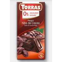 TORRAS Torras Étcsokoládé kakaóbabtörettel 75g