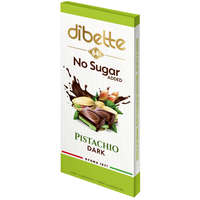  Dibette nas pisztácia ízű krémmel töltött étcsokoládé hozzáadott cukor nélkül, édesítőszerrel, xilittel és szteviával 80 g