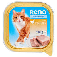  Reno Alutálkás teljes értékű macskaeledel felnőtt macskák számára baromfival 100 g