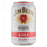  Jim Beam Bourbon Whiskey & Cola alkoholos üdítőital 4,5% 330 ml
