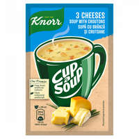  Knorr Cup a Soup instant 3 sajtkrémleves zsemlekockával 17 g