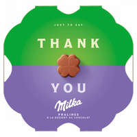  Milka Thank You alpesi tejcsokoládé praliné kakaós krémtöltelékkel 44 g
