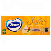  Zewa Softis Soft & Sensitive illatmentes papír zsebkendő 4 rétegű 10 x 9 db