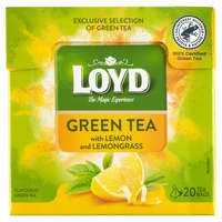  Loyd citromhéjjal és citromfűvel ízesített filteres zöld tea 20 filter 30 g