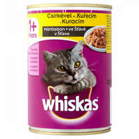  Whiskas teljes értékű nedves eledel felnőtt macskáknak csirkével mártásban 400 g