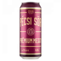  Pécsi Sör Prémium Meggy világos sör és meggy ízű szénsavas üdítőital keverék 4% 0,5 l