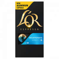  L&#039;OR Espresso Decaffeinato koffeinmentes őrölt-pörkölt kávé kapszulában 10 db 52 g