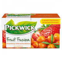  Pickwick Fruit Fusion gyümölcstea homoktövis és eper ízzel 20 filter 35 g