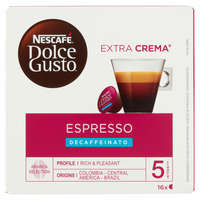  NESCAFÉ Dolce Gusto Espresso koffeinmentes őrölt pörkölt kávé 16 x 5,5 g (88 g)