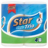  Star Trio toalettpapír 3 rétegű 4 tekercs