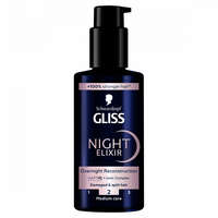  Gliss Night Elixir újjáépítő éjszakai hajpakolás sérült és töredezett végű hajra 100 ml