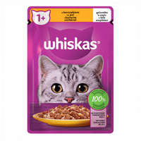  Whiskas 1+ teljes értékű nedves eledel felnőtt macskáknak csirkével aszpikban 85 g