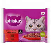  Whiskas 1+ Klasszikus Ételek teljes értékű nedves eledel felnőtt macskáknak 4 x 85 g (340 g)