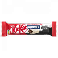  KitKat Chunky Black & White kakaós ostya kakaós krémmel, rizspehellyel szórt fehér masszában 42 g